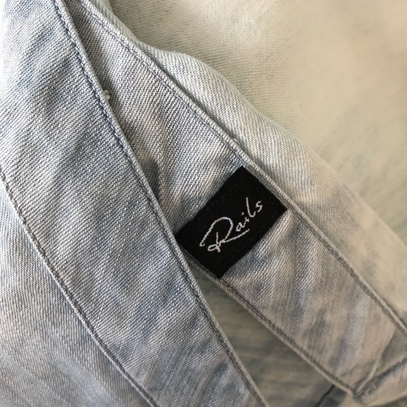 RAILS chambray denim button down shirt size small - Picture 4 of 8